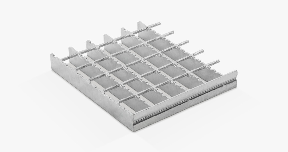 ELECTROFORGED GRATING WITH SERRATED BEARING BARS